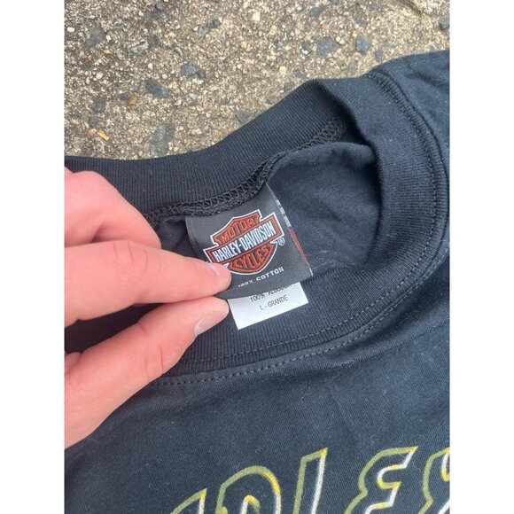 2000s Harley Davidson Biker T Shirt Caribbean - Picture 5 of 7